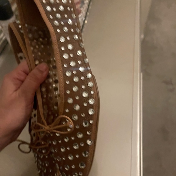 Zara women mesh crystal flats - Picture 5 of 11